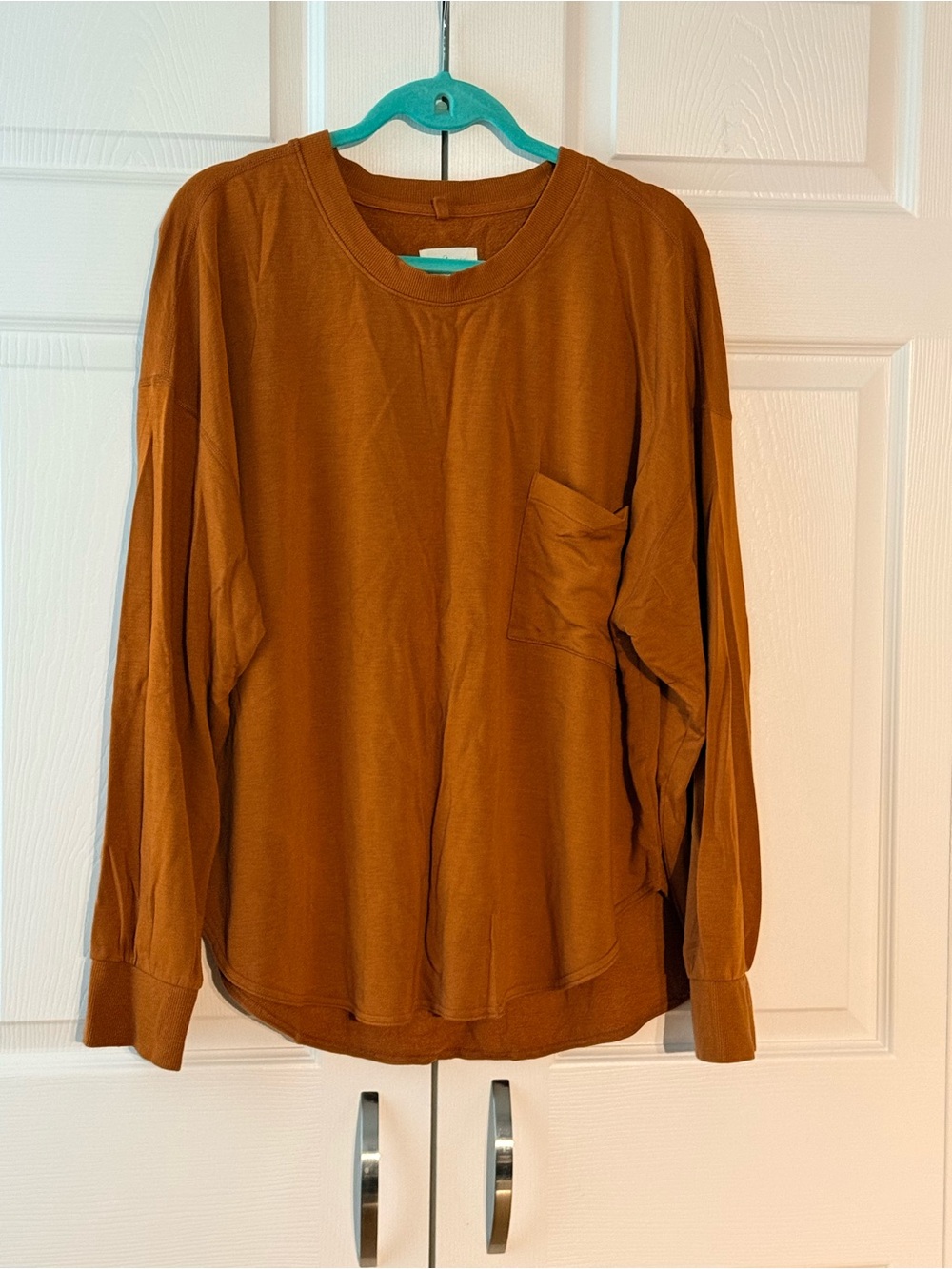 Lou & Grey Cozy Pullover Sweater in Burnt Orange